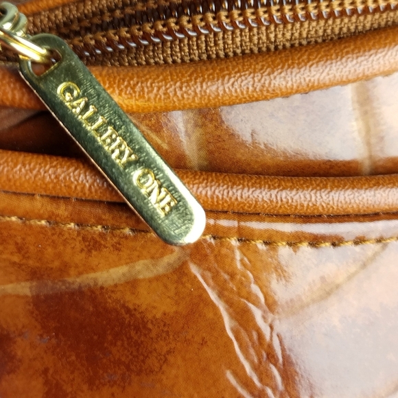 Gallery One Woman's Designer Shoulder Purse Brown Leather Style Fashion Bag - Picture 6 of 16